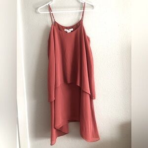 BCBGeneration Chiffon Overlay Spaghetti Strap Dress size Small. New with tags